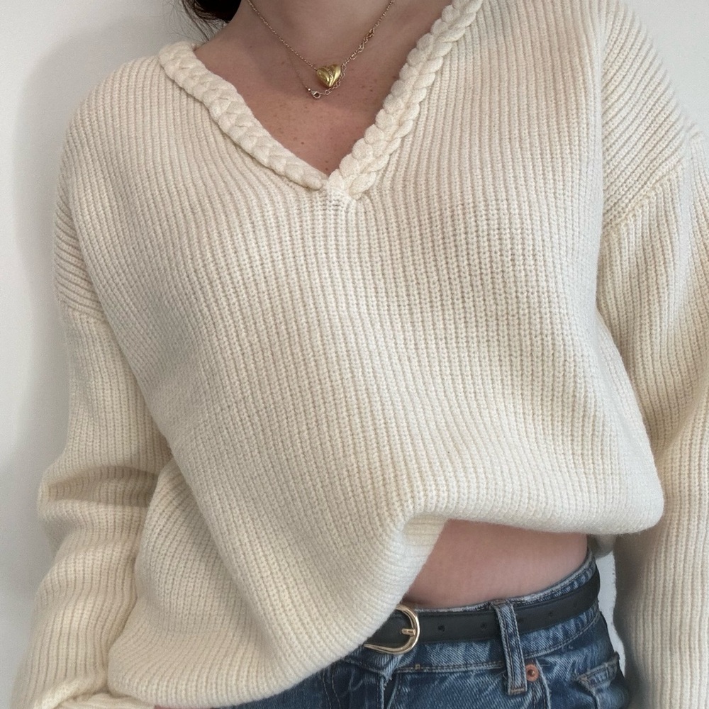 Oversized knit sweater!